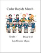 Cedar Rapids March Concert Band sheet music cover